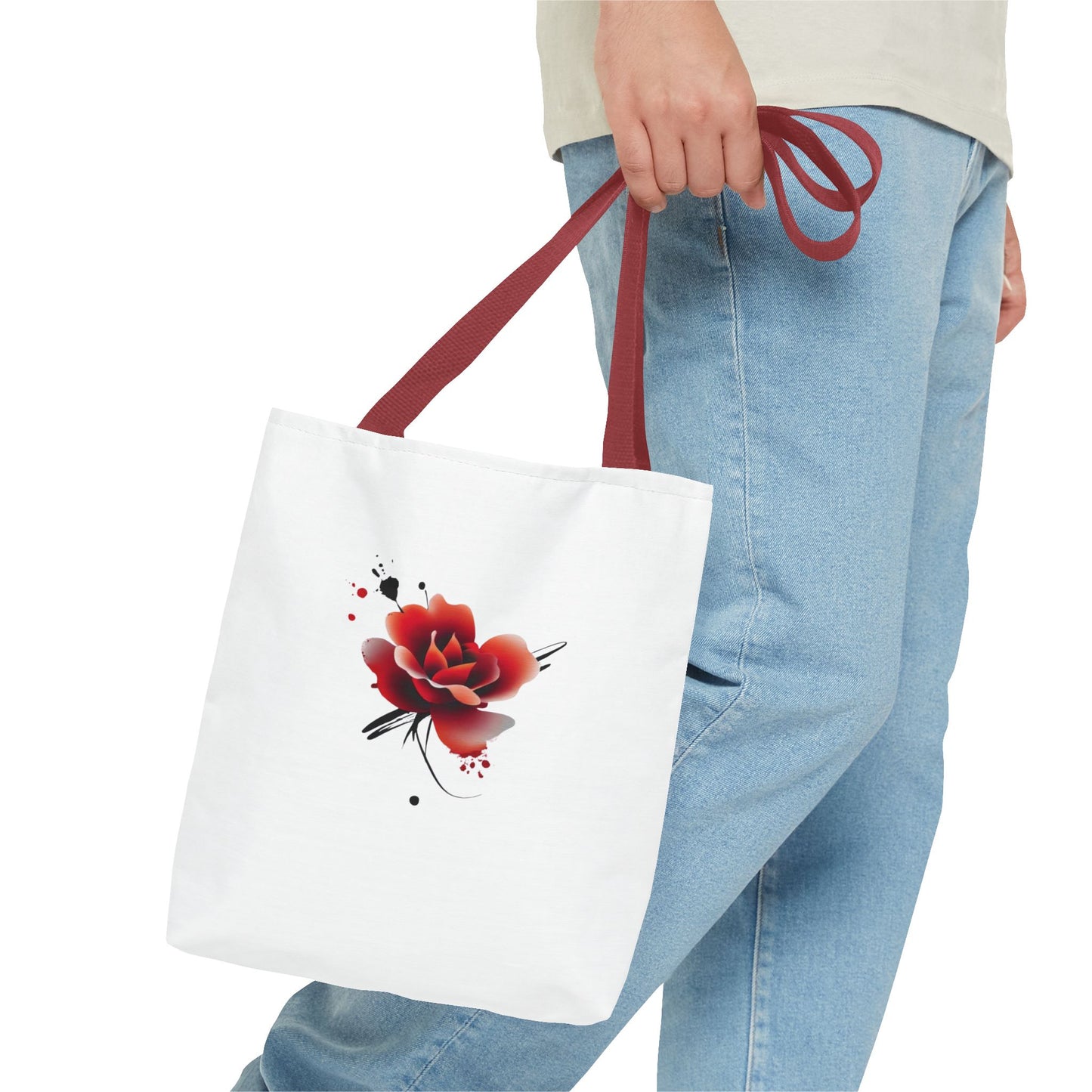 Elegant Floral Tote Bag | Fashionable & Versatile Canvas Accessory