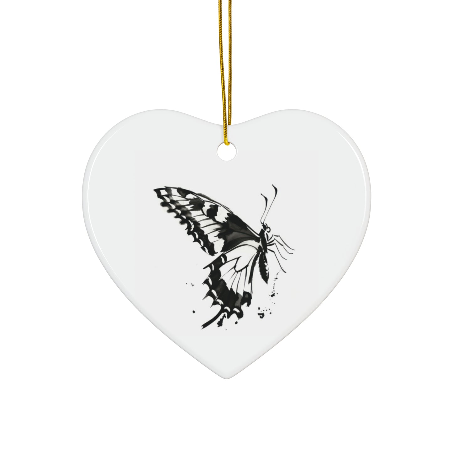 Elegant Butterfly Ceramic Ornament - Perfect for Holidays and Nature Lovers