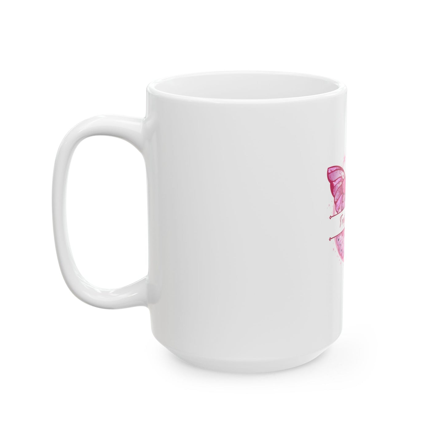 Inspirational Butterfly Ceramic Mug - "Trust the Process" (11oz, 15oz) | Motivational Coffee Mug