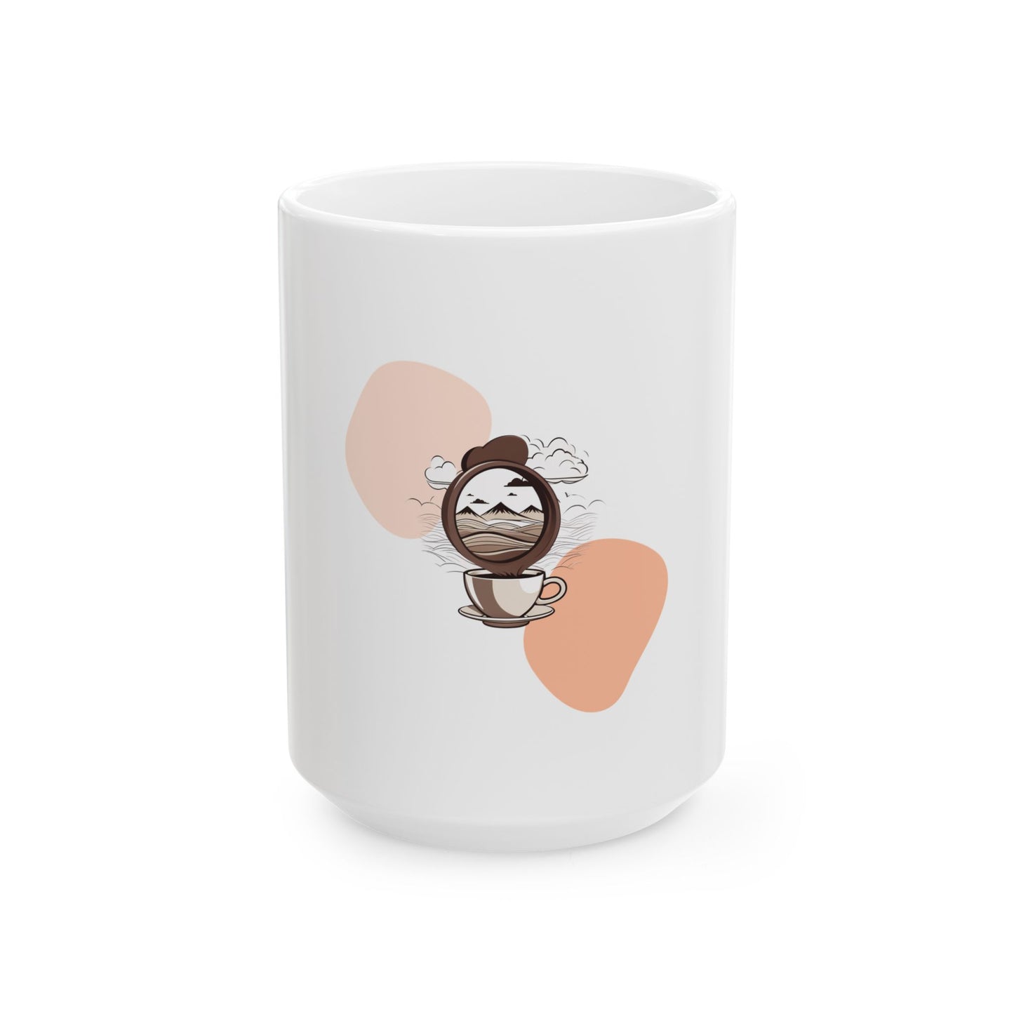Cozy Mountain View Ceramic Mug | 11oz & 15oz Sizes for Coffee & Tea Enthusiasts