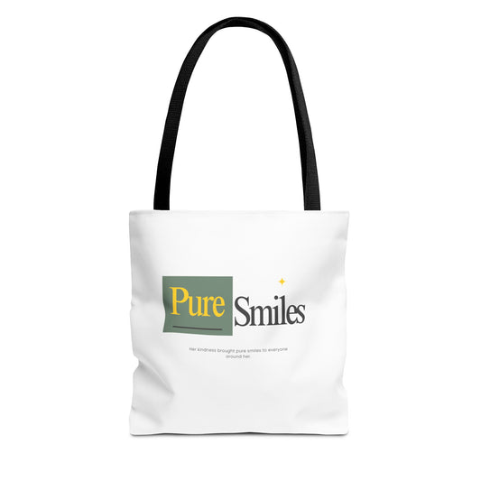Pure Smiles Inspirational Eco-Friendly Tote Bag | Canvas Carryall for Everyday Use