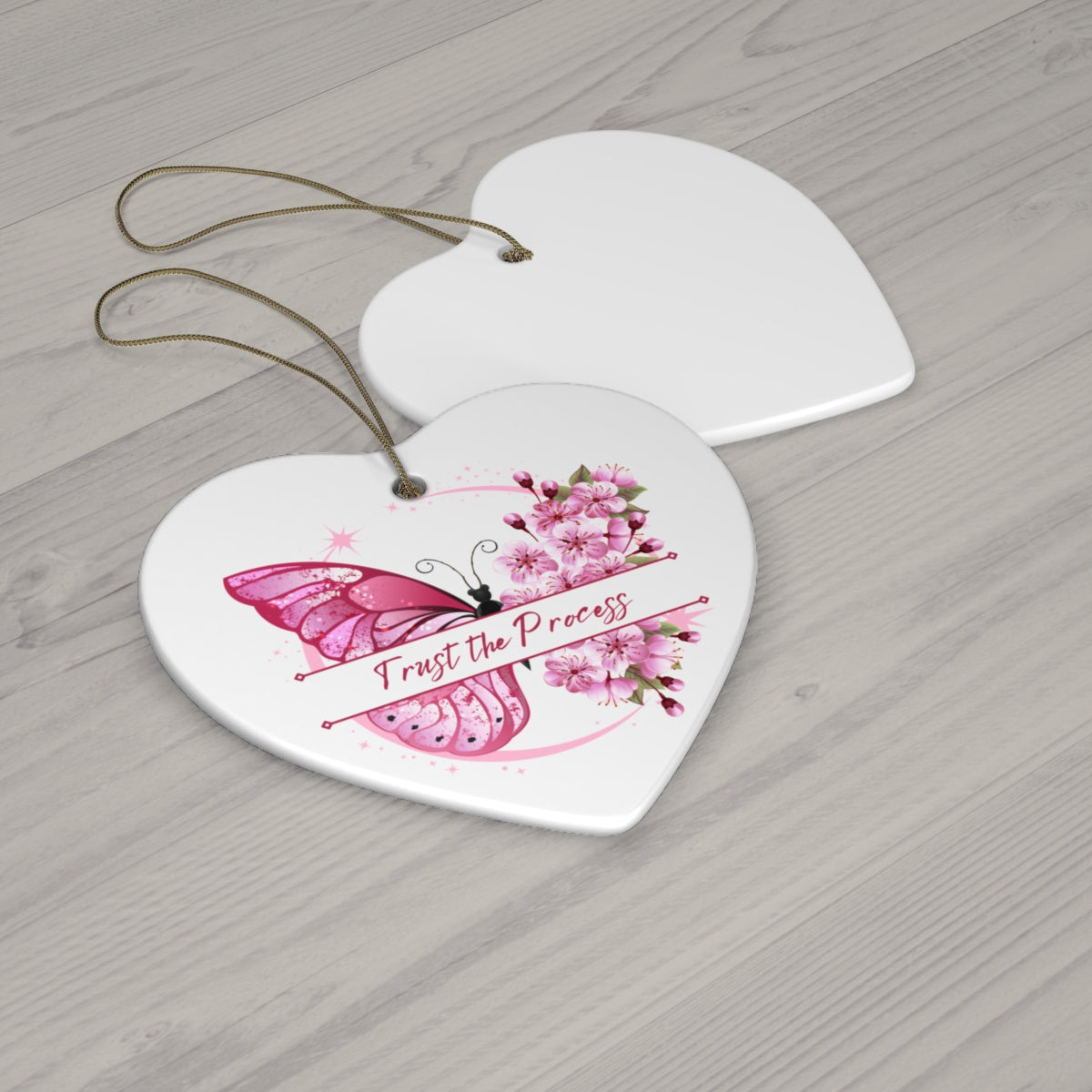 Inspirational Butterfly Ceramic Ornament - Trust the Process