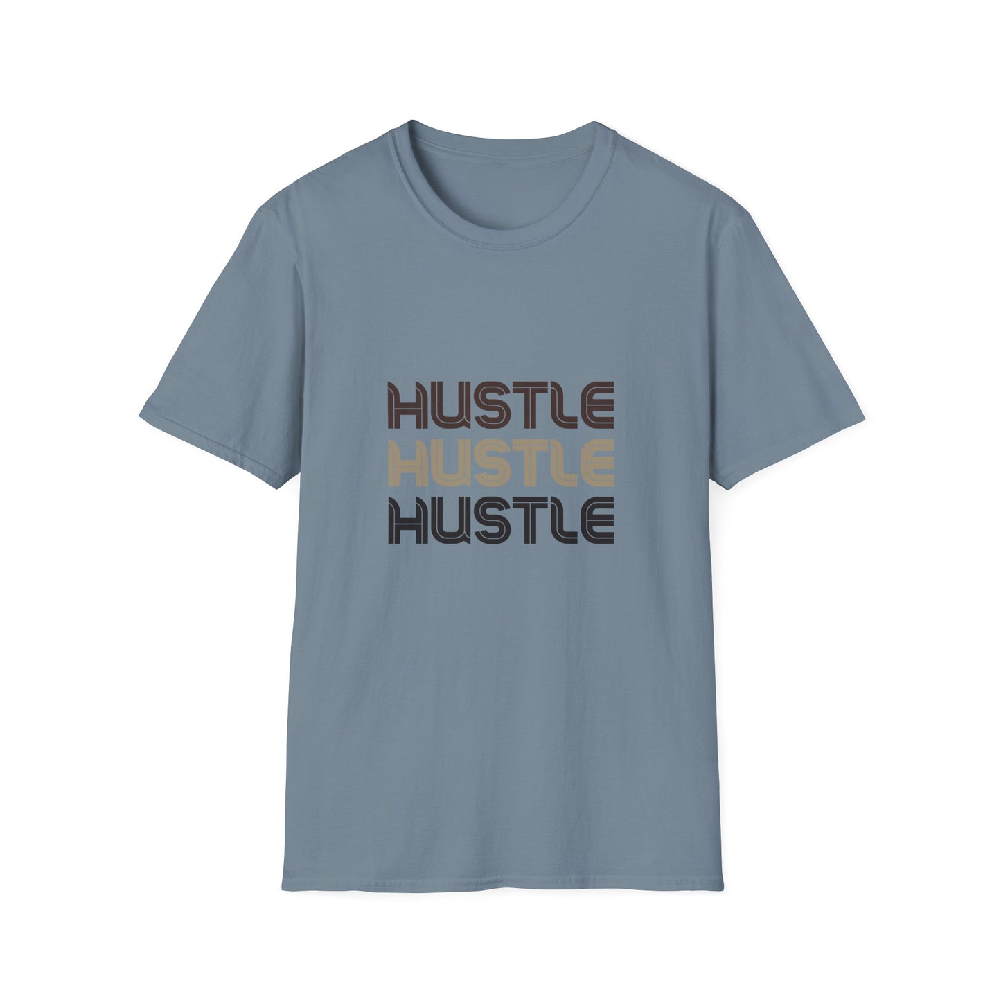 Camiseta unisex Hustle Softstyle: camiseta motivacional para emprendedores
