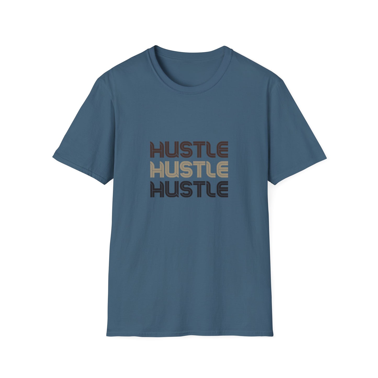 Camiseta unisex Hustle Softstyle: camiseta motivacional para emprendedores