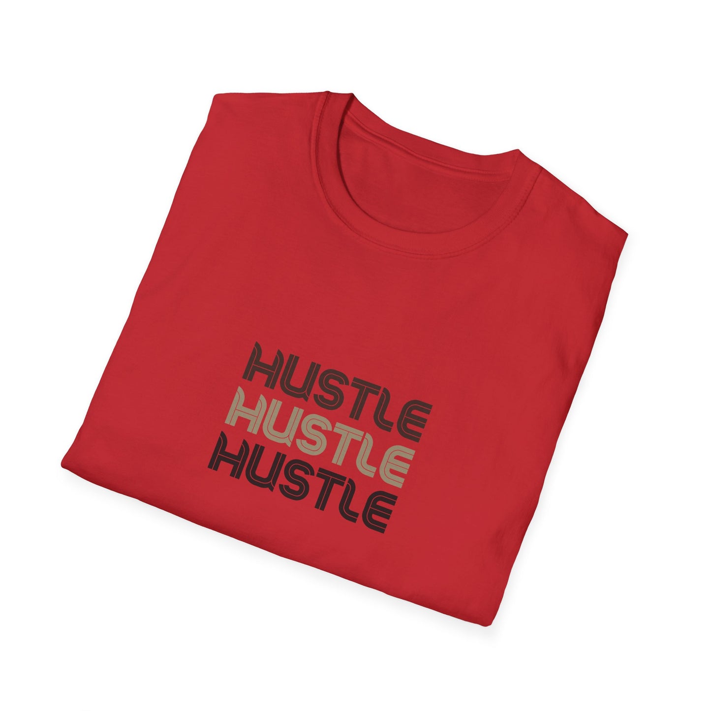 Camiseta unisex Hustle Softstyle: camiseta motivacional para emprendedores
