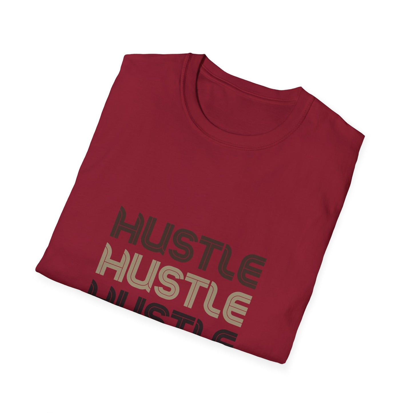 Camiseta unisex Hustle Softstyle: camiseta motivacional para emprendedores