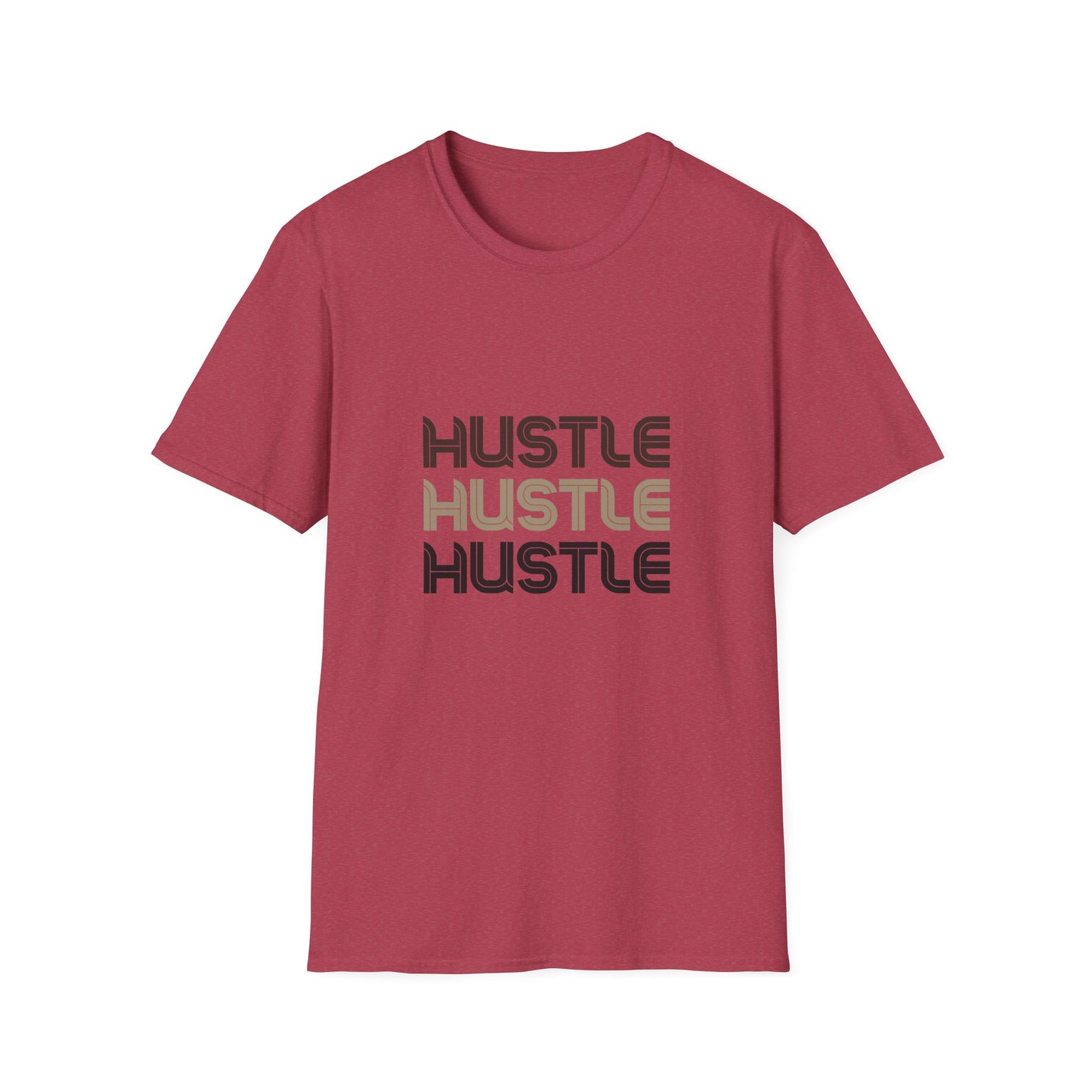 Camiseta unisex Hustle Softstyle: camiseta motivacional para emprendedores