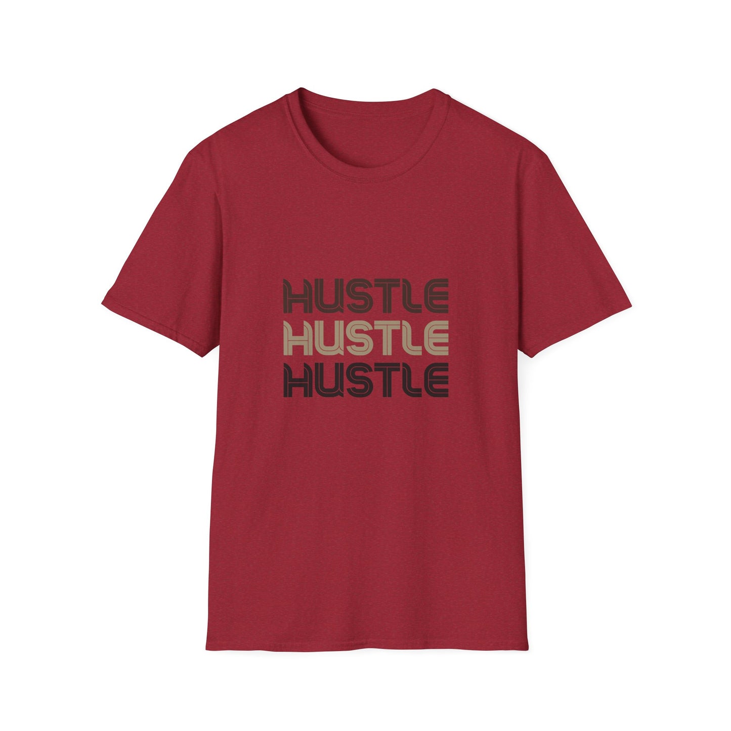 Camiseta unisex Hustle Softstyle: camiseta motivacional para emprendedores
