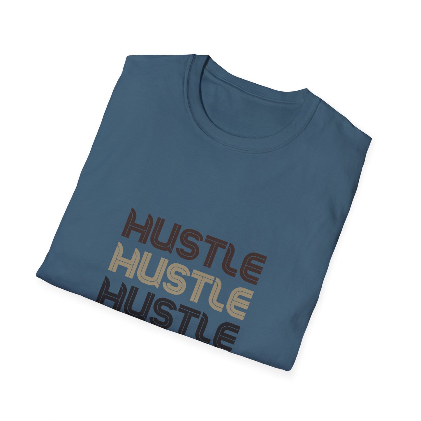 Camiseta unisex Hustle Softstyle: camiseta motivacional para emprendedores