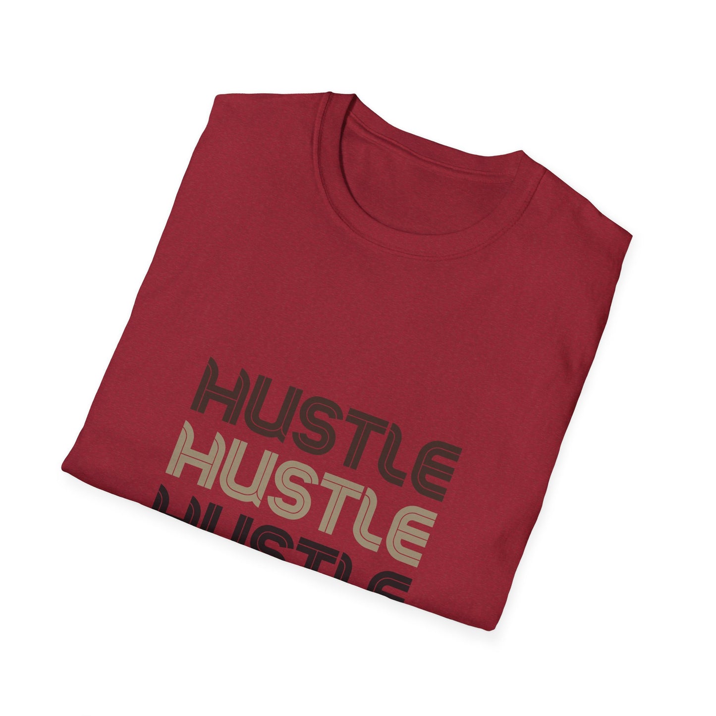 Camiseta unisex Hustle Softstyle: camiseta motivacional para emprendedores