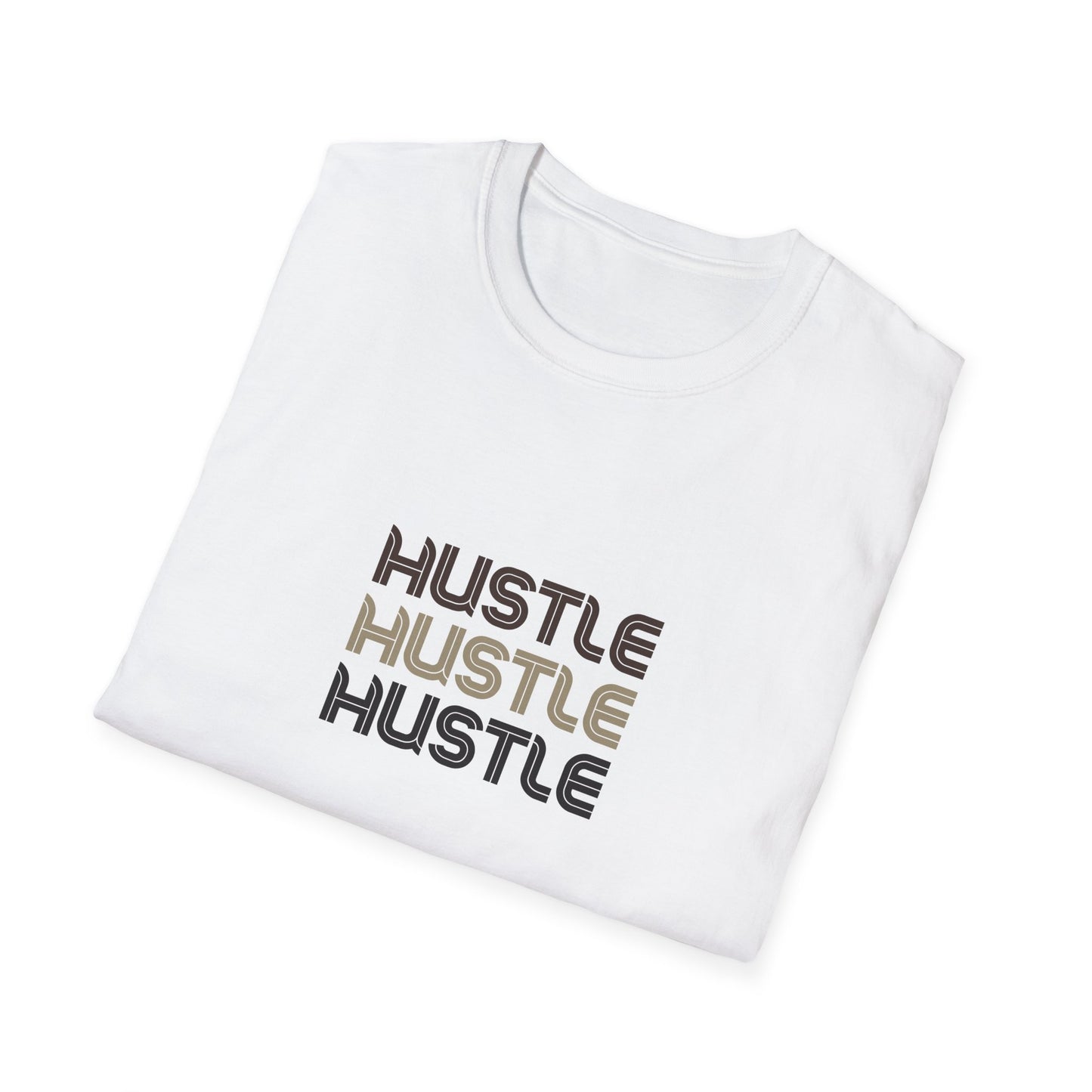 Camiseta unisex Hustle Softstyle: camiseta motivacional para emprendedores
