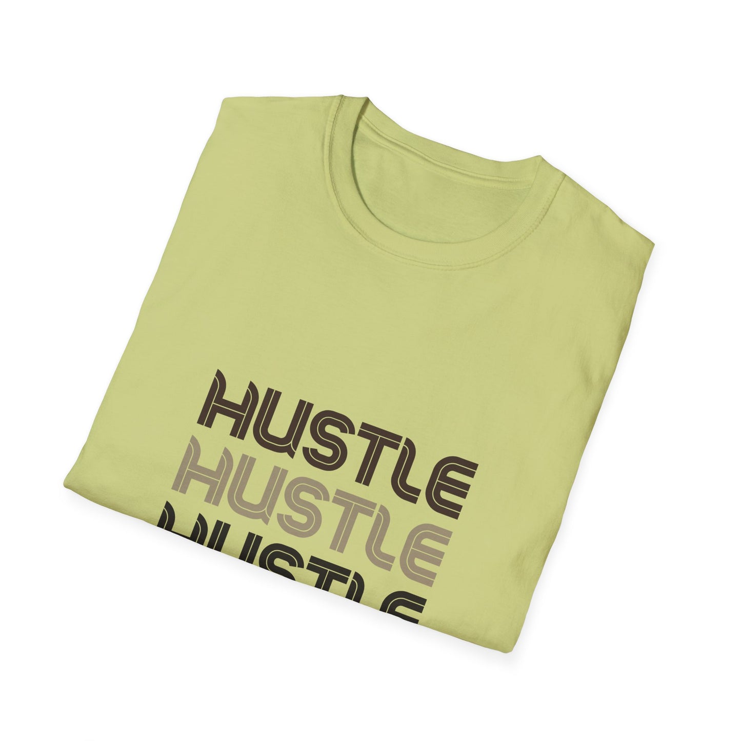 Camiseta unisex Hustle Softstyle: camiseta motivacional para emprendedores