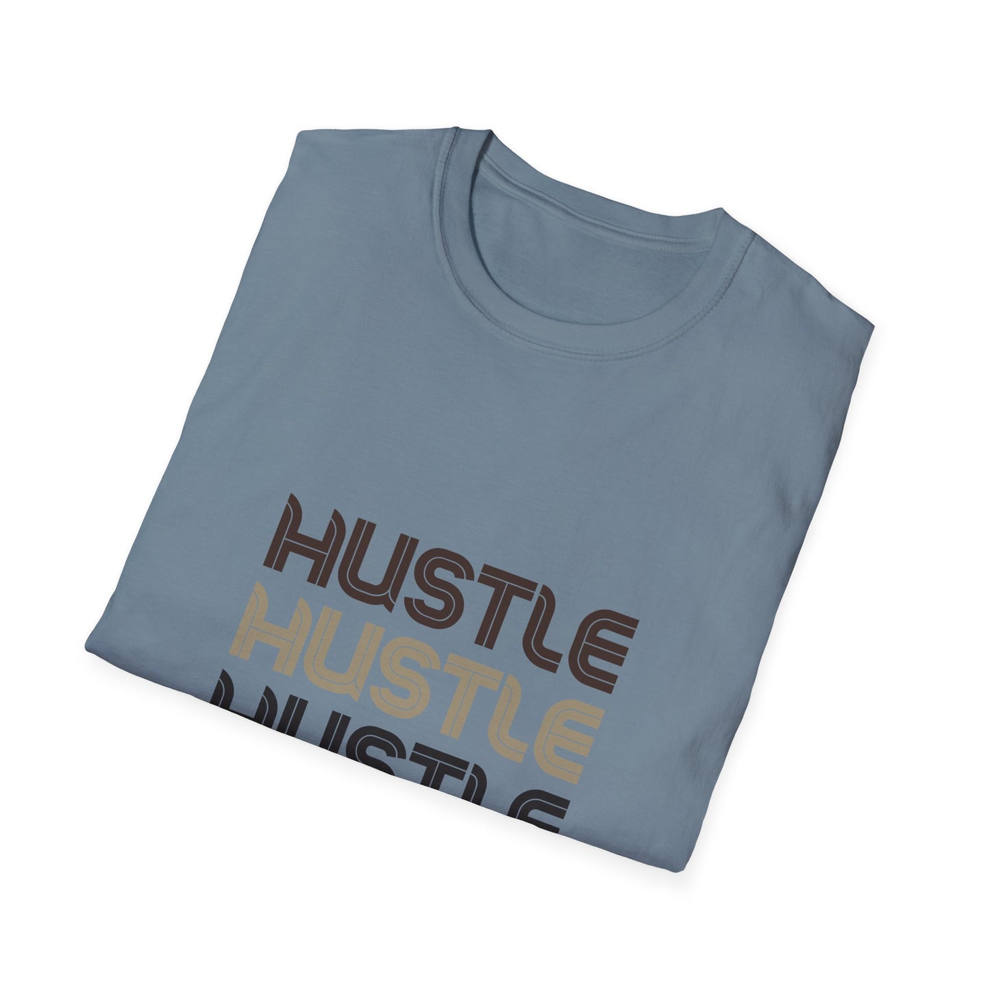 Camiseta unisex Hustle Softstyle: camiseta motivacional para emprendedores