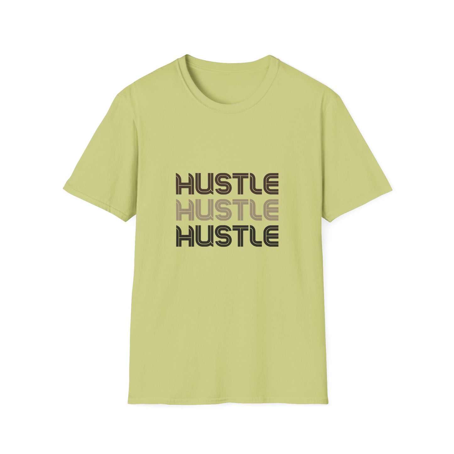 Camiseta unisex Hustle Softstyle: camiseta motivacional para emprendedores