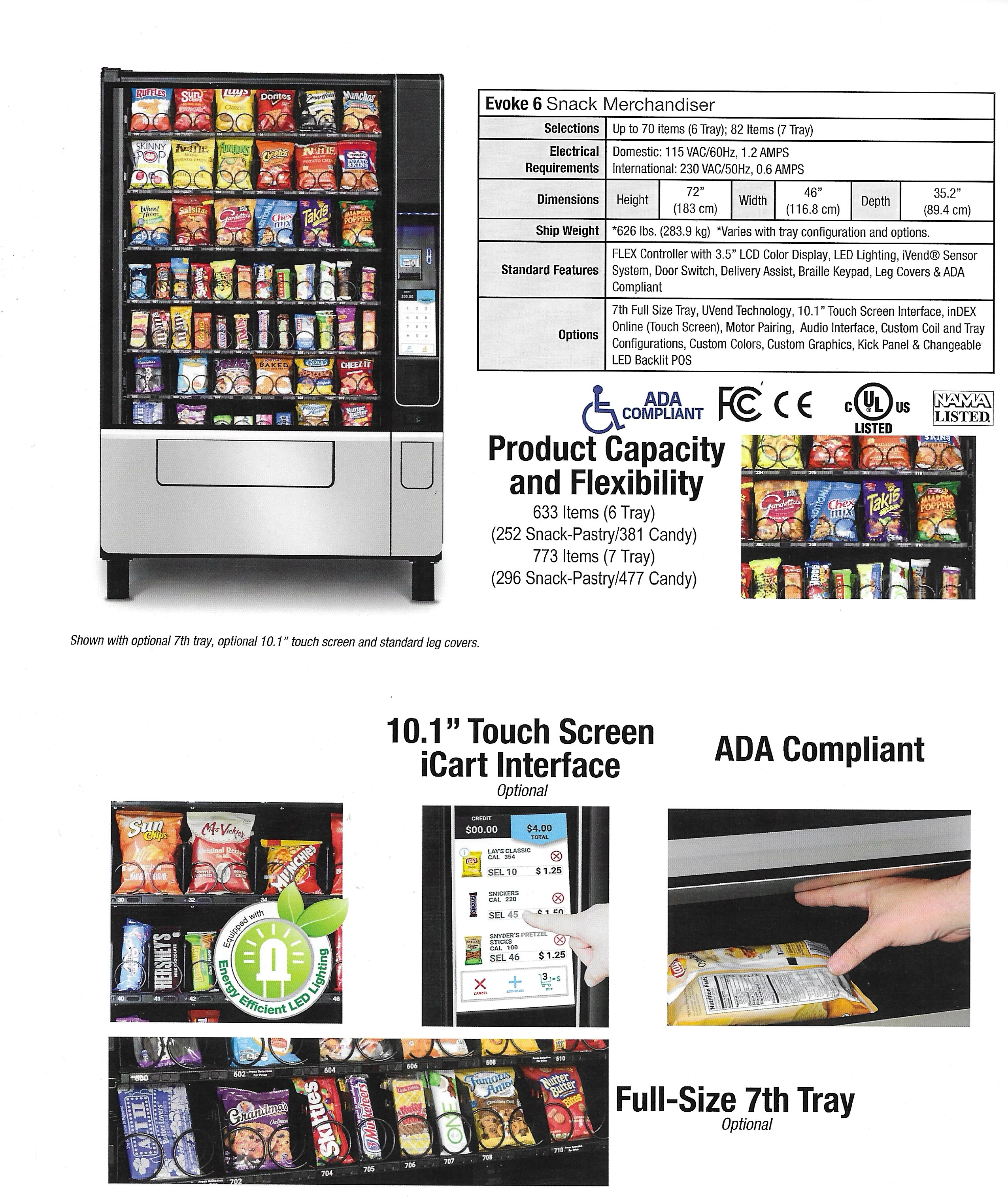 Evoke 6 Snack Merchandiser Vending Machine – South Florida