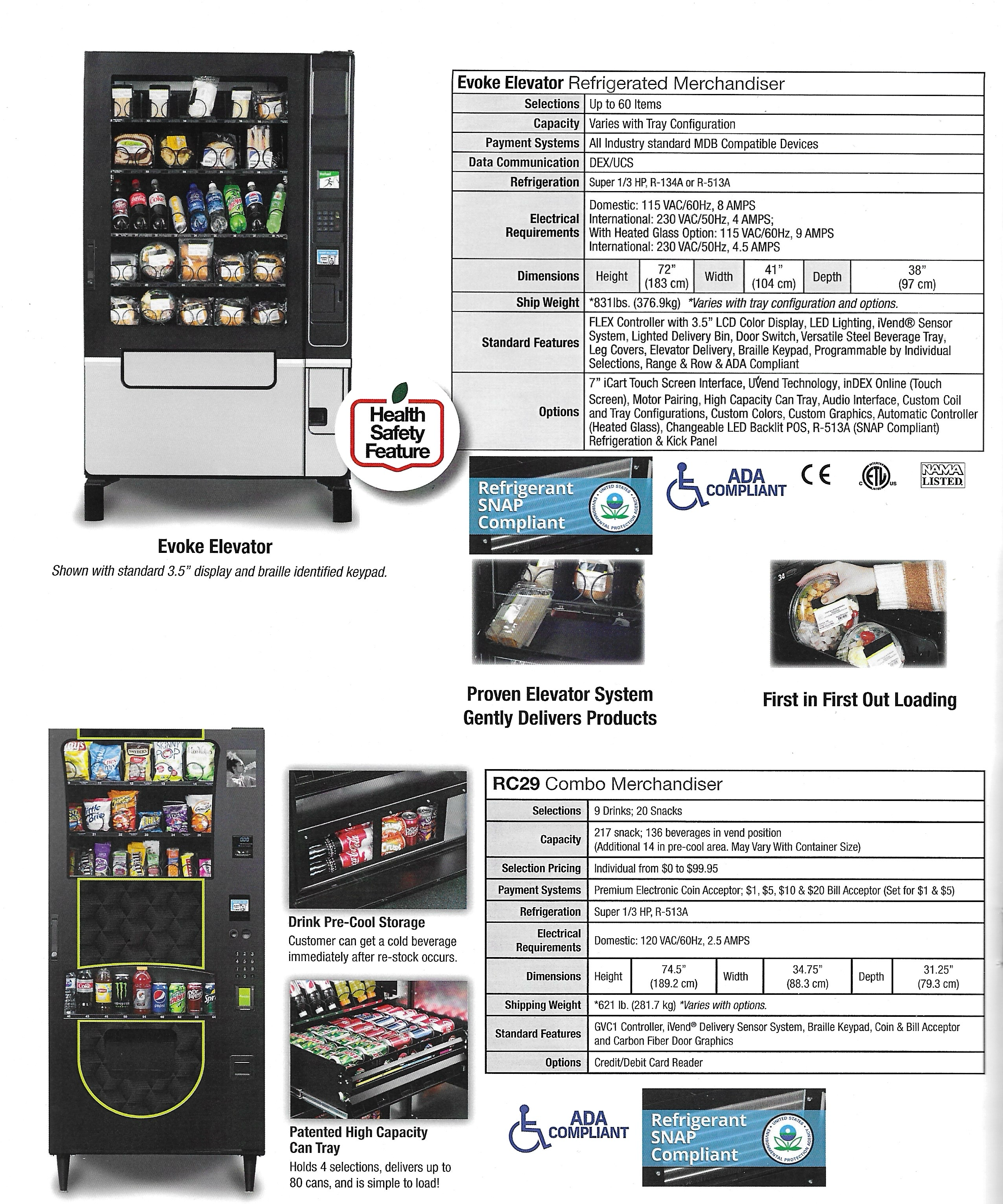 Evoke Elevator Refrigerated Vending Machine – Free Placement in Broward & Miami-Dade